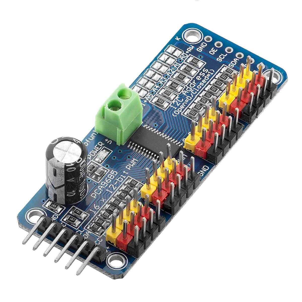 PCA9685 16-Channel 12-bit PWM Servo Driver Module I2C